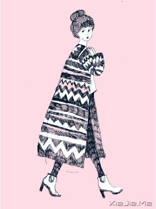 时尚小清新插画